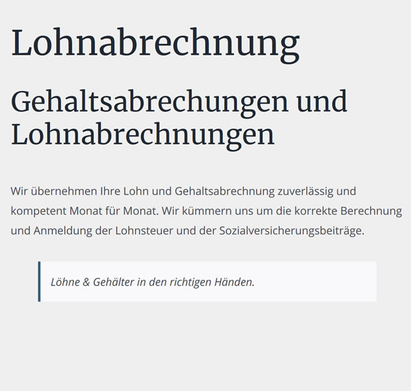 Lohnabrechnung 